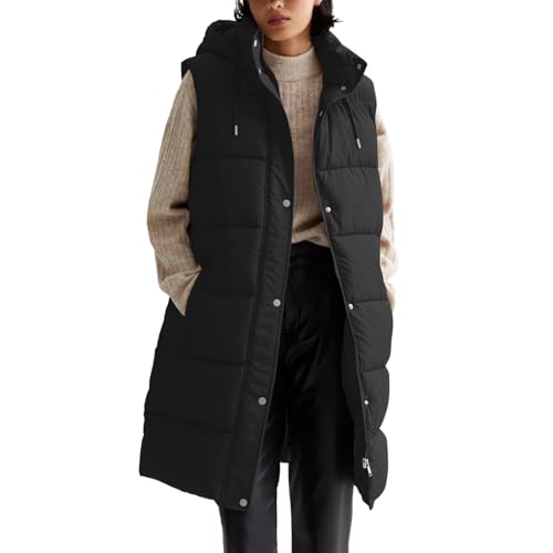 Mymyguoe Leichte Steppweste Damen Lang Daunenweste Kapuze Vest Ärmellos Jacke Übergangs Damenweste Steppweste Sportweste Übergangsjacke Bodywarmer Längere Outdoor Winterjacke Wintermantel Mymyguoe Leichte Steppweste Damen Lang Daunenweste Kapuze Vest Ärmellos Jacke Übergangs Damenweste Steppweste Sportweste Übergangsjacke Bodywarmer Längere Outdoor Winterjacke Wintermantel von Mymyguoe