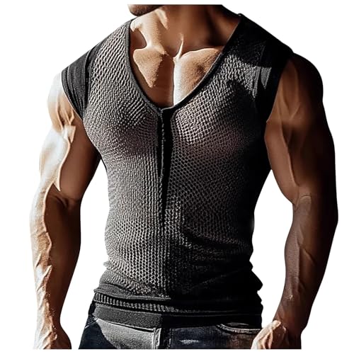 Mymyguoe Mesh Durchsichtig Tank Top Herren Sexy Tanktop Durchsichtige Clubwear Netz Muskelshirt Atmungsaktiv Oberteil Rundhals T Shirt Tanktops Tops Muskel Netzoberteil Netzunterhemd Mymyguoe Mesh Durchsichtig Tank Top Herren Sexy Tanktop Durchsichtige Clubwear Netz Muskelshirt Atmungsaktiv Oberteil Rundhals T Shirt Tanktops Tops Muskel Netzoberteil Netzunterhemd von Mymyguoe