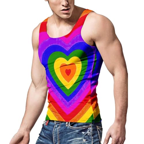 Mymyguoe Regenbogen Tank Top Herren Gay Pride Month LGBT Community CSD Pride Tanktop LGBTQ Tshirt Pride Shirt LGBTQ Rainbow Gay Love Pride Gleichheit Trägershirt Weste Rainbowweste Regenbogenweste Mymyguoe Regenbogen Tank Top Herren Gay Pride Month LGBT Community CSD Pride Tanktop LGBTQ Tshirt Pride Shirt LGBTQ Rainbow Gay Love Pride Gleichheit Trägershirt Weste Rainbowweste Regenbogenweste von Mymyguoe