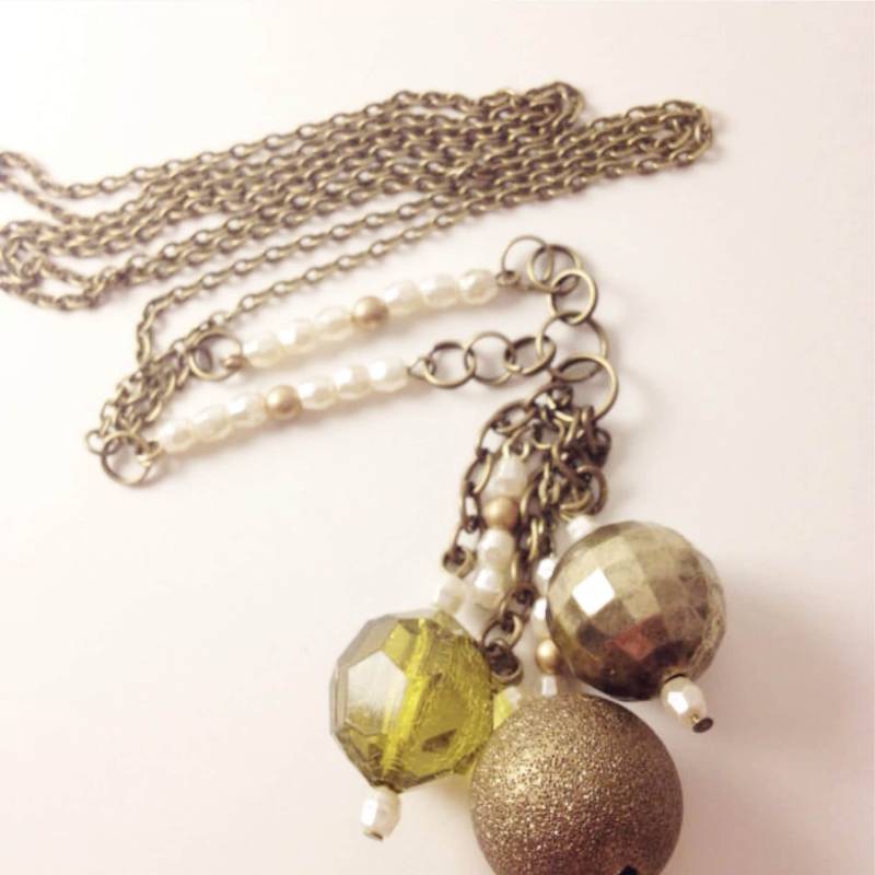 Handgemachte Schmuck - Goldener Ton Lange Y Aussage Halskette, Urban, Modern, Einfach Handgemachte Schmuck - Goldener Ton Lange Y Aussage Halskette, Urban, Modern, Einfach von MynisaUnique