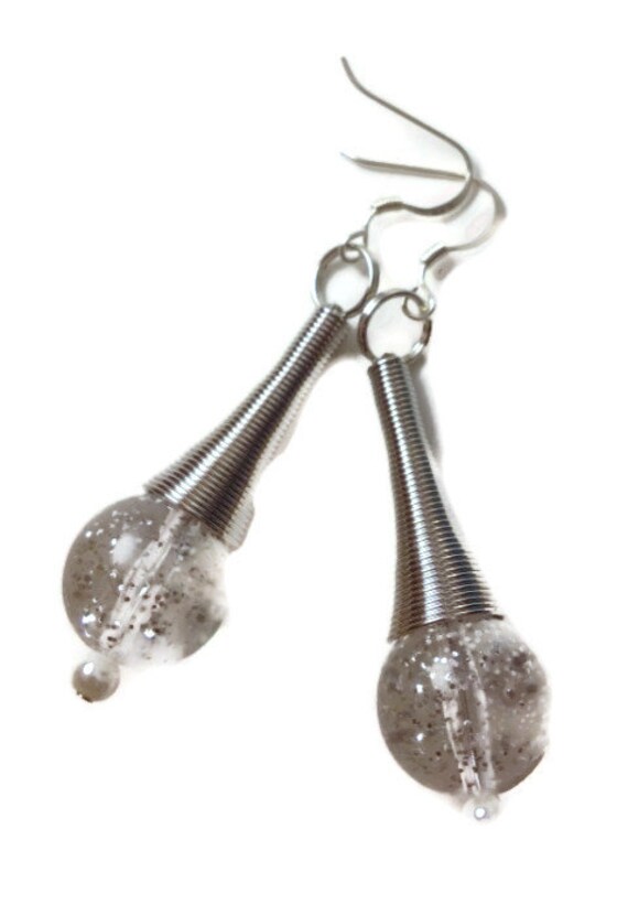 Silber Sparkle Ohrringe Silber Sparkle Ohrringe von MynisaUnique