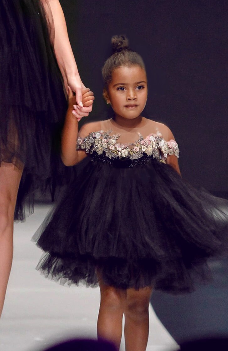 Black Fantasy, Gown, Tutu Girl Dress von MyooHauteCouture