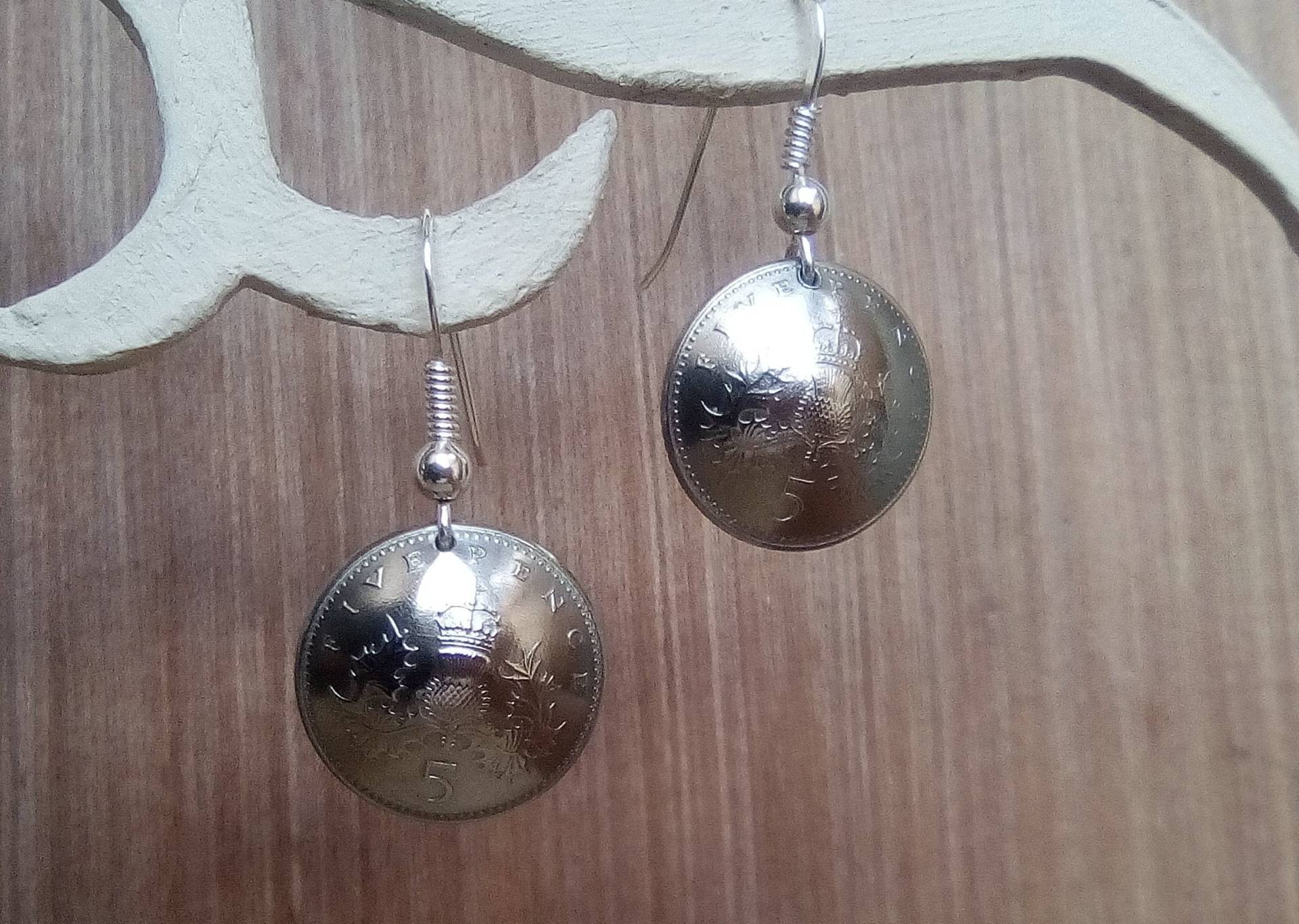 Ohrringe Aus Uk 5P Und 925Er Sterlingsilber Ohrringe Aus Uk 5P Und 925Er Sterlingsilber von MyosotisCreation