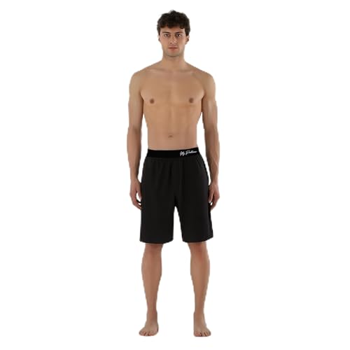 Myproblems Kurze Herren Jogger Schlafanzughose (Schwarz, S) von Myproblems
