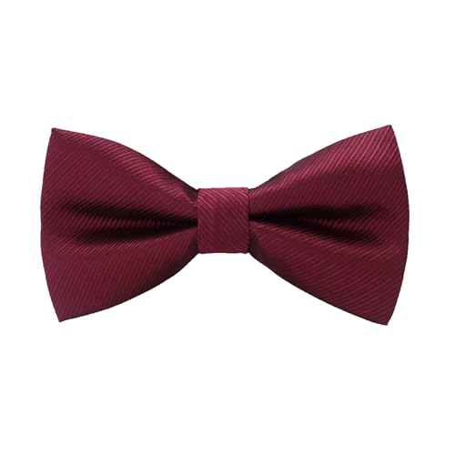 MyriadBliss Weinrot, Fliege für Herren, Vorgebunden mit Verstellbarem Band 15-19 cm, Doppellagiges Satin, Elegant für Hochzeit und Festliche Anlässe MyriadBliss Weinrot, Fliege für Herren, Vorgebunden mit Verstellbarem Band 15-19 cm, Doppellagiges Satin, Elegant für Hochzeit und Festliche Anlässe von MyriadBliss