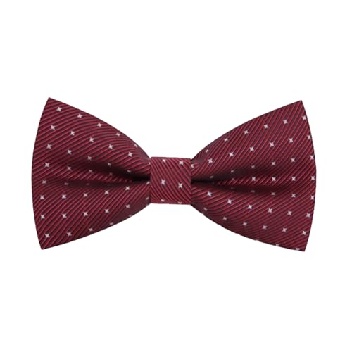 MyriadBliss Weinrot mit Sternen, Fliege für Herren, Vorgebunden mit Verstellbarem Band 15-19 cm, Doppellagiges Satin, Elegant für Hochzeit und Festliche Anlässe MyriadBliss Weinrot mit Sternen, Fliege für Herren, Vorgebunden mit Verstellbarem Band 15-19 cm, Doppellagiges Satin, Elegant für Hochzeit und Festliche Anlässe von MyriadBliss
