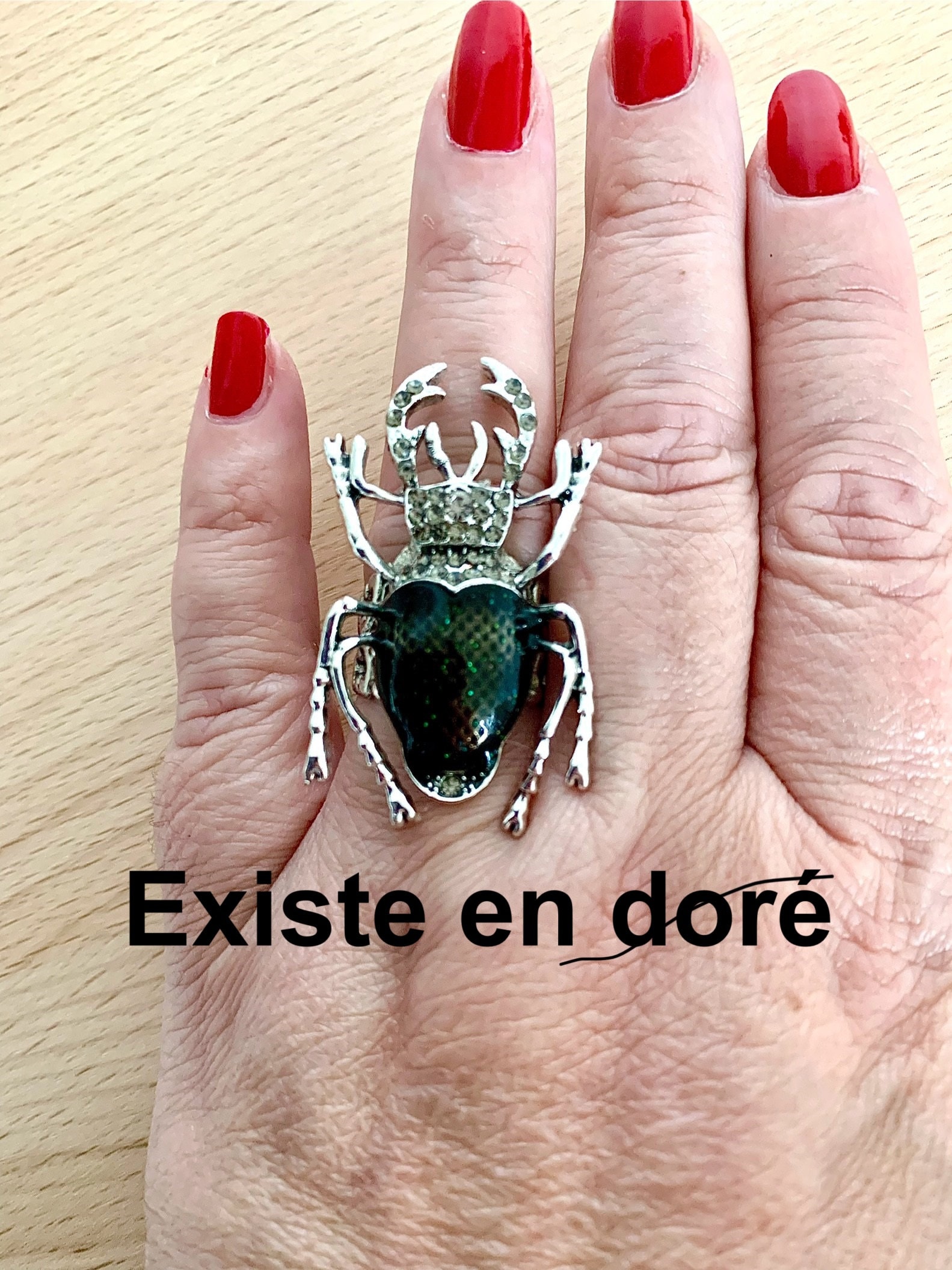 Original Skarabäus Ring, Insektenring, Silber Oder Gold von Myriambijoux
