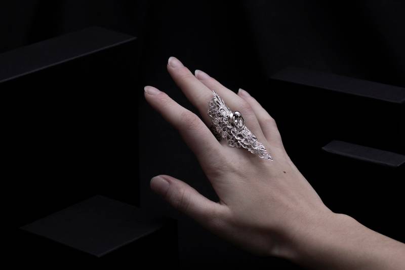 statement Ring Mehrlagig "R-11" Gothic Schmuck Geschenk Für Sie Breite Ringe Vampir Halloween von MyrilJewels