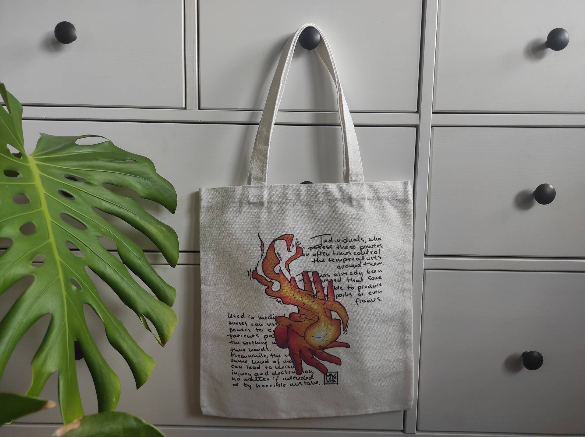 Canvas Totebag - Feuermagie von MyrithArt