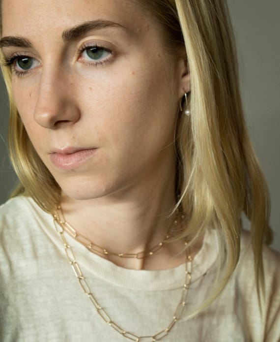 Perlenohrringe - 14 Karat Goldohrringe - Zierliche Ohrringe - Minimale Perlenohrringe von MyrrhJewelry