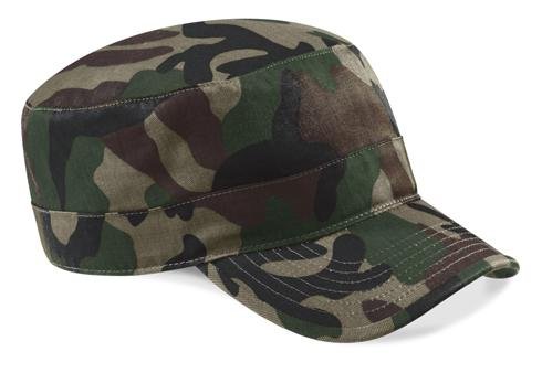 Army Military Cap im Kuba Castro Look in 13 Farben und Camouflage CB33 von Myrtle Beach