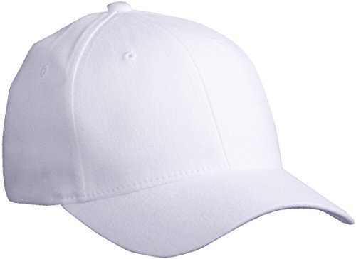 FLEXFIT Basecap "Fullcap" in 2 Größen + 8 Farben Weiss ( Weiß ),L/XL (Large/Extras-Large), 57/58 cm Kopfumfang Wei?,L-XL von Myrtle Beach