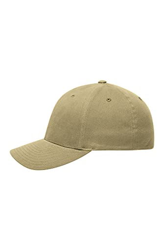 Flexfit ® Fullcap 6 Panel Baseballcap mit geschlossener Rueckseite und Elasthananteil in 13 Farben und 2 Groessen Khaki, L/XL, 57/58 cm Kopfumfang von Myrtle Beach