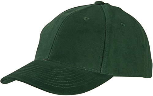 Klassisches 6 Panel Raver Cap laminiert, Farbe:Dark Green;Größe:One Size von Myrtle Beach