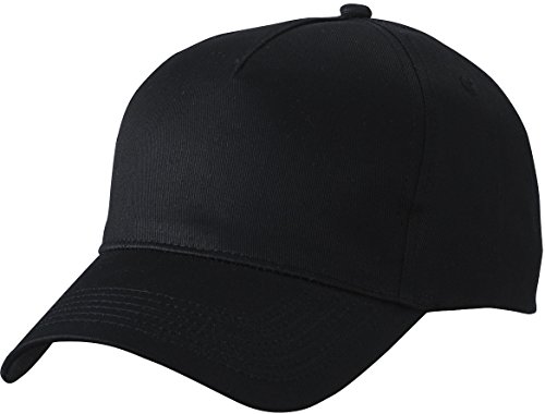 Myrtle Beach 5 Panel Cap mit ungebürsteter Oberfläche MB6117, Farbe:Black;Größe:One Size von myrtle beach