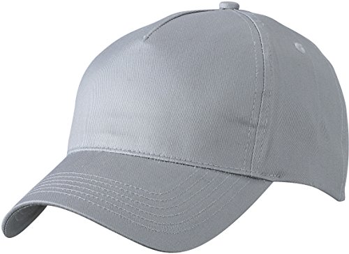 Myrtle Beach 5 Panel Cap mit ungebürsteter Oberfläche MB6117, Farbe:Grey;Größe:One Size von myrtle beach