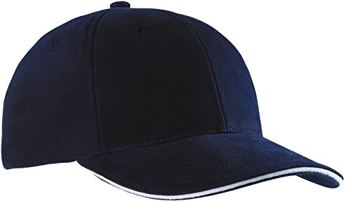 Myrtle Beach 6 Panel Sandwich Cap in Kontrastfarben Gr. One Size, Multicoloured - Navy/White von Myrtle Beach