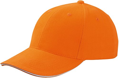 Myrtle Beach 6 Panel Sandwich Cap in Kontrastfarben Gr. One Size, Multicoloured - Orange/White von Myrtle Beach