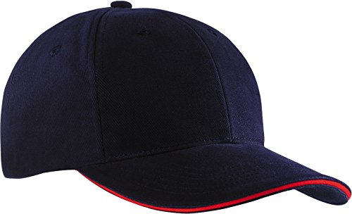 Myrtle Beach 6 Panel Sandwich Cap in Kontrastfarben Gr. One Size, Multicoloured - Navy/Red von Myrtle Beach