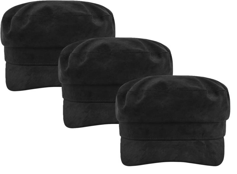 Myrtle Beach Baseball Cap Captain’s Cap Retro Mütze mit kurzem Schild im 3er-Pack MB6231 (Spar-Set, 3er-Pack) Angenehmer Tragekomfort durch Baumwollschweißband von Myrtle Beach