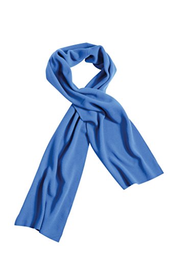 Myrtle Beach Extrabreiter Fleece Schal ohne Fransen (royal) von Myrtle Beach