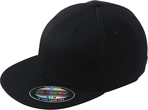 Myrtle Beach - Flexfit Flatpeak Cap Small / Medium,Black von Myrtle Beach