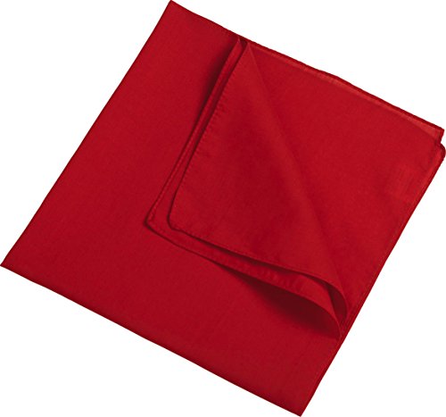 Myrtle Beach Modisches Bandana Kopftuch MB040, Farbe:Red;Größe:50 x 50cm 50 x 50cm,Red von Myrtle Beach