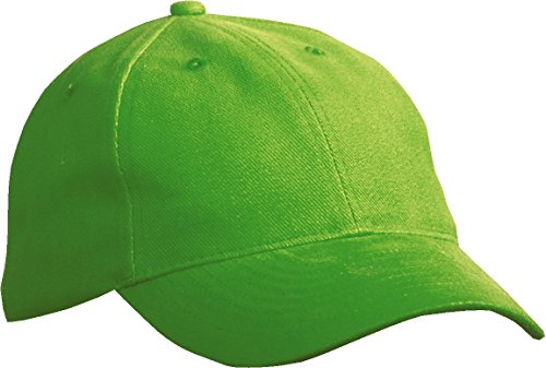 Myrtle Beach Softlining Raver Cap mit Leichter Laminierung Gr. One Size, Green - Lime Green von Myrtle Beach