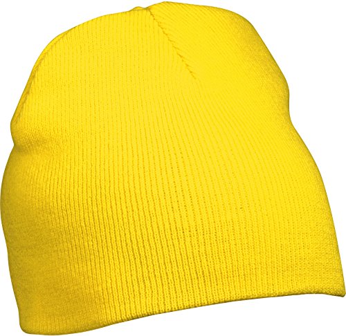 Myrtle Beach Strick Beanie Nr.1 MB7580, Farbe:Yellow;Größe:One Size von Myrtle Beach