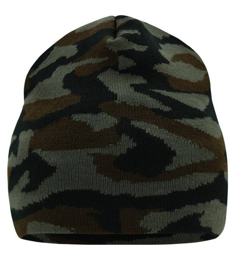 Myrtle Beach Strickmütze Klassiche Strickmütze mit modischem Camouflage-Design MB7134 Camouflage Beanie von Myrtle Beach