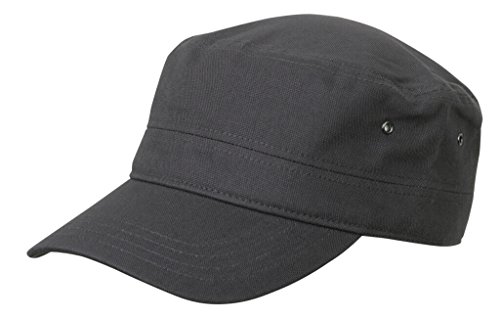 Myrtle Beach Trendige Cap im Military-Stil aus robuster Baumwolle Anthracite von Myrtle Beach