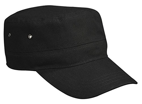 Myrtle Beach Trendige Cap im Military-Stil aus robuster Baumwolle Black von Myrtle Beach