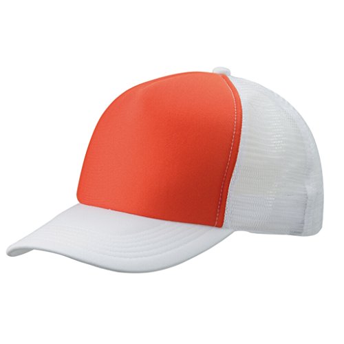 Myrtle Beach Trendiges 5 Panel Mesh Cap in zahlreichen Farbvarianten (orange/white) von Myrtle Beach
