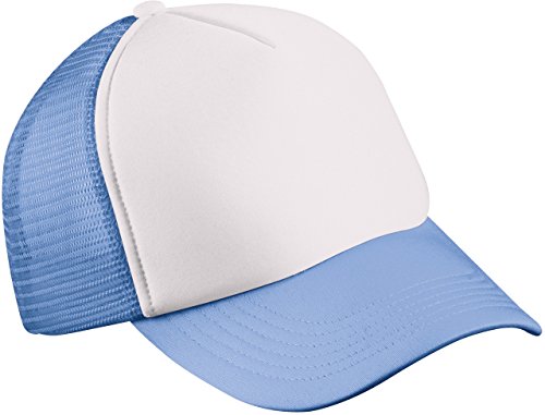 Myrtle Beach - Trucker Mesh Cap 'Classic' / white/light blue, One Size one size,White/Light Blue von Myrtle Beach