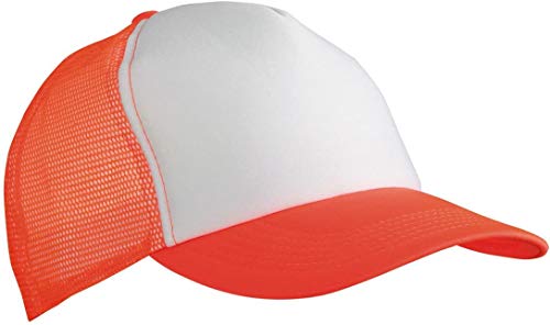 Myrtle Beach - Trucker Mesh Cap 'Classic' / white/neonorange, One Size one size,white/neonorange von Myrtle Beach