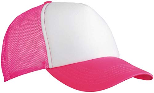 Myrtle Beach - Trucker Mesh Cap 'Classic' / white/neonpink, One Size one size,white/neonpink von Myrtle Beach