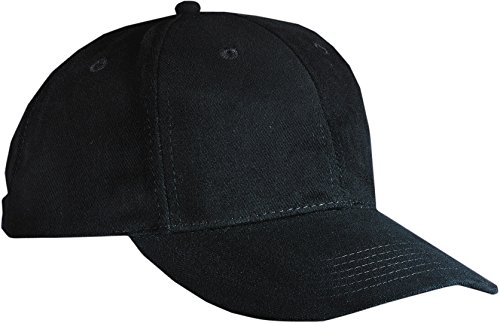 Myrtle Beach klassisches Cap mit laminierten Frontpanels mb016 Gr. One Size, schwarz - schwarz von Myrtle Beach