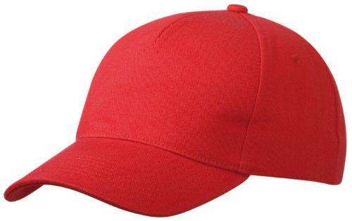 Myrtle Beach 5 Panel Cap Heavy Cotton, Farbe:red von Myrtle Beach
