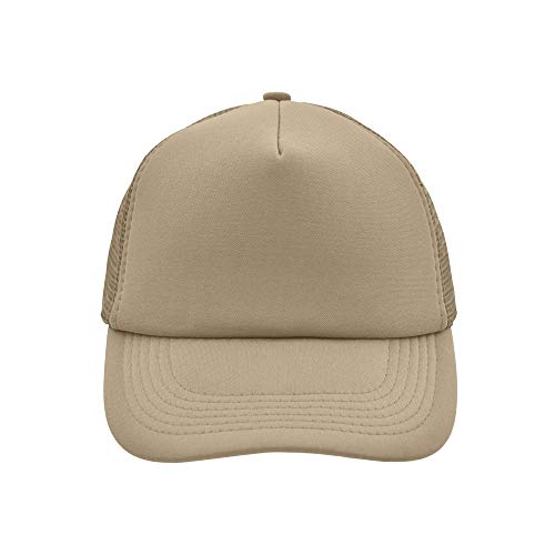 Trucker Mesh Baseball Cap in Polyester in Khaki von Myrtle Beach