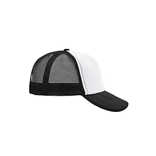 Trucker Mesh Baseball Cap in Polyester in Weiss - Schwarz von Myrtle Beach