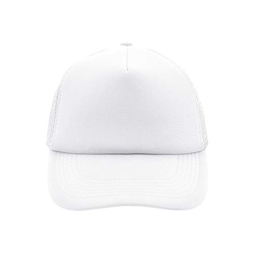 Trucker Mesh Baseball Cap in Polyester in Weiss von Myrtle Beach