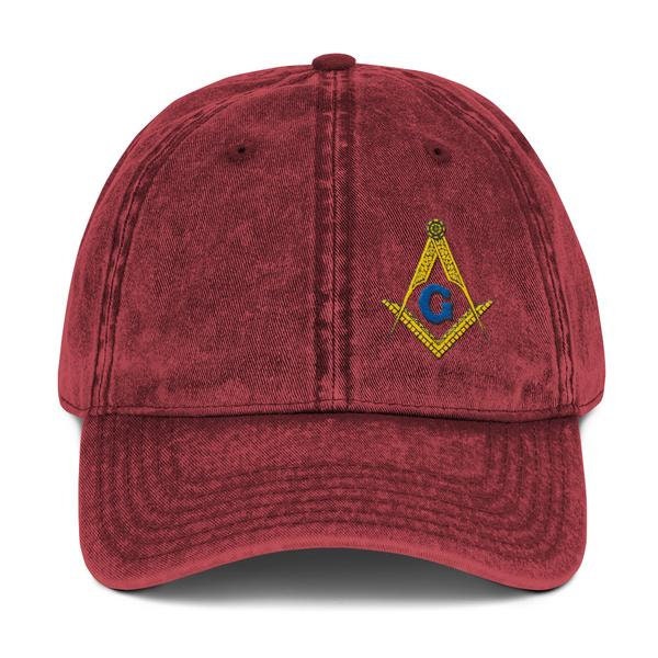 Vintage Masonic Cotton Twill Baseball Cap Vintage Masonic Cotton Twill Baseball Cap von MyshoppetteStore
