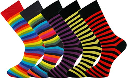 Mysocks® 5 Paar Herren Socken Entwurf Extra feine gekämmte Baumwolle Größe 40-45 von Mysocks