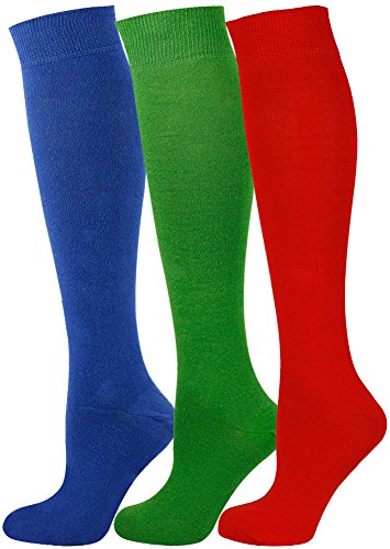 Mysocks 3 Paar Kniestrumpf Einfach Multi Socken 02 von Mysocks