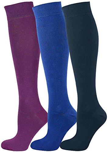 Mysocks 3 Paar Kniestrumpf Einfach Multi Socken 04 von Mysocks