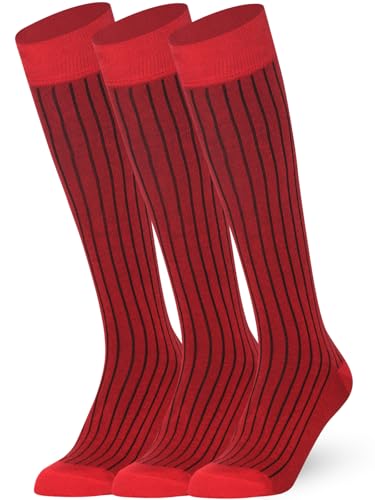Mysocks 3 Paar Kniestrumpf Einfach gerippt Socken 011 von Mysocks