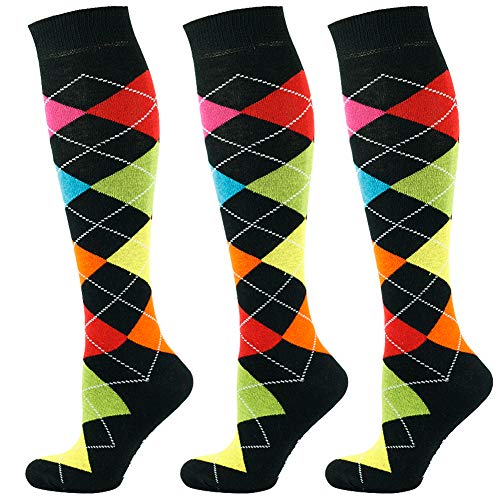 Mysocks 3 Paare Kinder Kniestrümpfe Socken 7 Farben schwarz von Mysocks