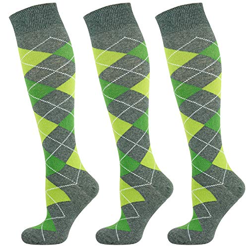 Mysocks 3 Paare Kinder Kniestrümpfe Socken Argyle Anthrazitgrün, 31-36 Mysocks 3 Paare Kinder Kniestrümpfe Socken Argyle Anthrazitgrün, 31-36 von Mysocks