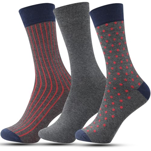 Mysocks 3 Pairs Söckchen Anthrazit Rot Marine von Mysocks