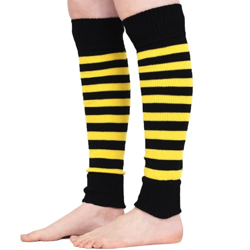 Mysocks Beinwärmer Streifen Gelb schwarz von Mysocks